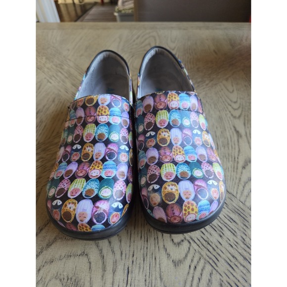 Alegria Clogs Nursing Shoes Size 37-6.5/7 Multicolor Babies Comfort Leather - Picture 4 of 16